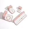 Wholesale of high-end octagonal imitation leather velvet metal logo jewelry packaging boxes, ring boxes, pendants, stud boxes and accessory boxes Specification image